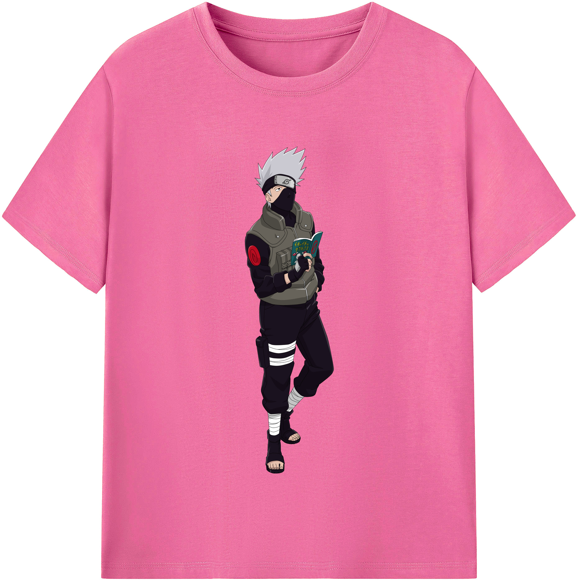 （画像用） NARUTO -ナルト- はたけ カカシ Hatake Kakashi レディースカジュアルプリントTシャツ（綿100％）